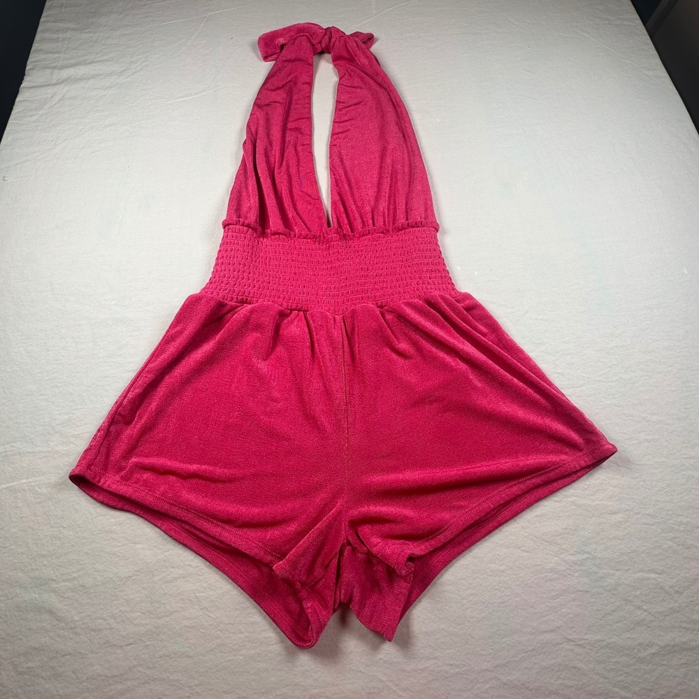 CHASER Hawk Romper Women's Roller Disco Small California Retro Summer Pink
NWT